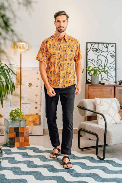 TUSCA MEN | Agra Kemeja in Mustard TUSCA MEN | Agra Kemeja in Mustard